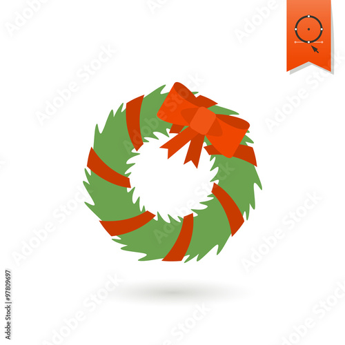 Christmas Wreath With Bow