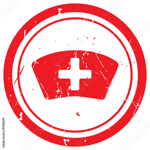 Red Nurse rubber stamp