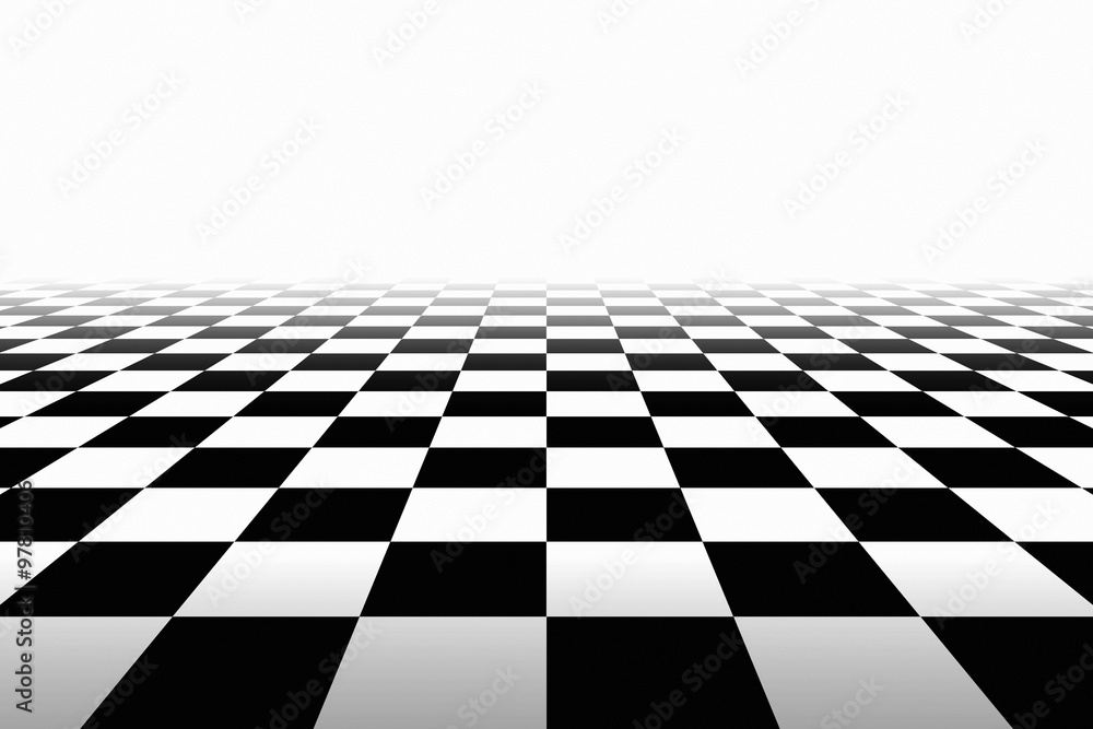 Checkered Background In Perspective Checkered Background In Perspective