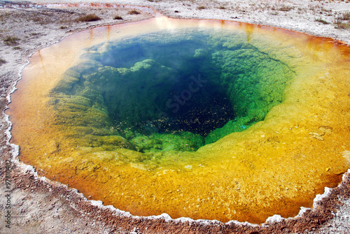 Morning Glory Pool im Yellowstone National Park, Wyoming, USA