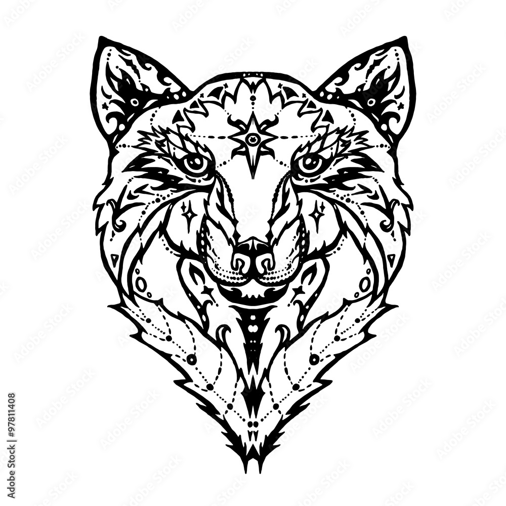 Wild wolf tattoo Wild wolf tattoo