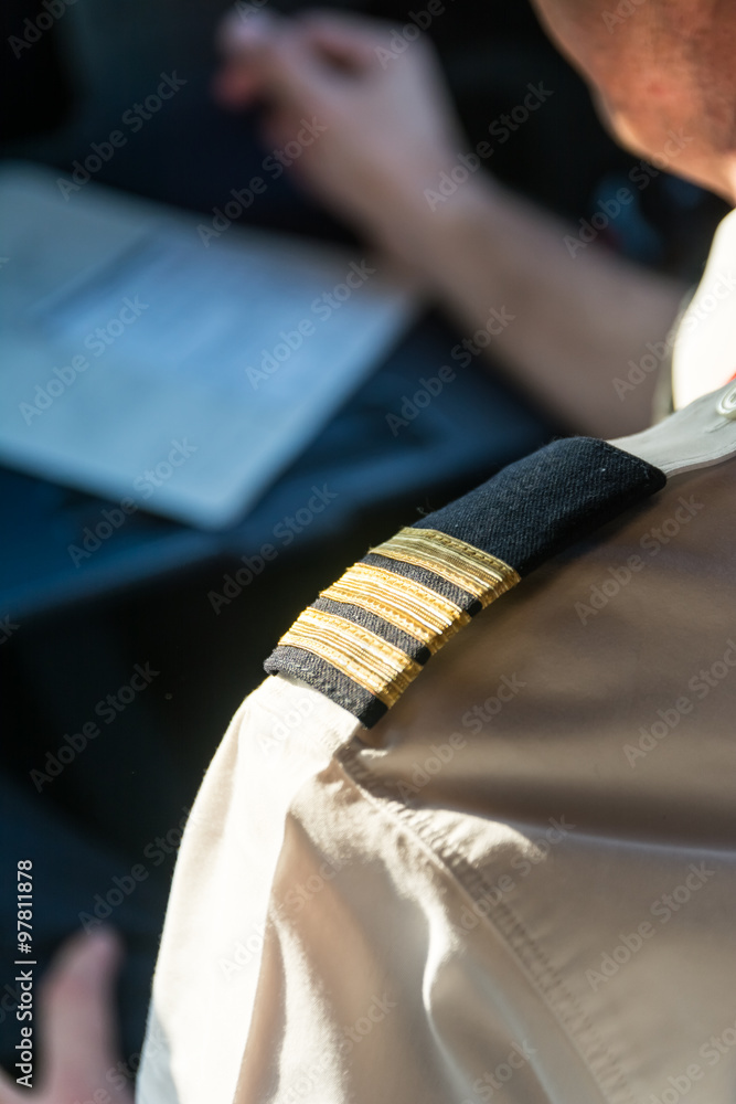 Naklejka premium Shoulder copilot badge