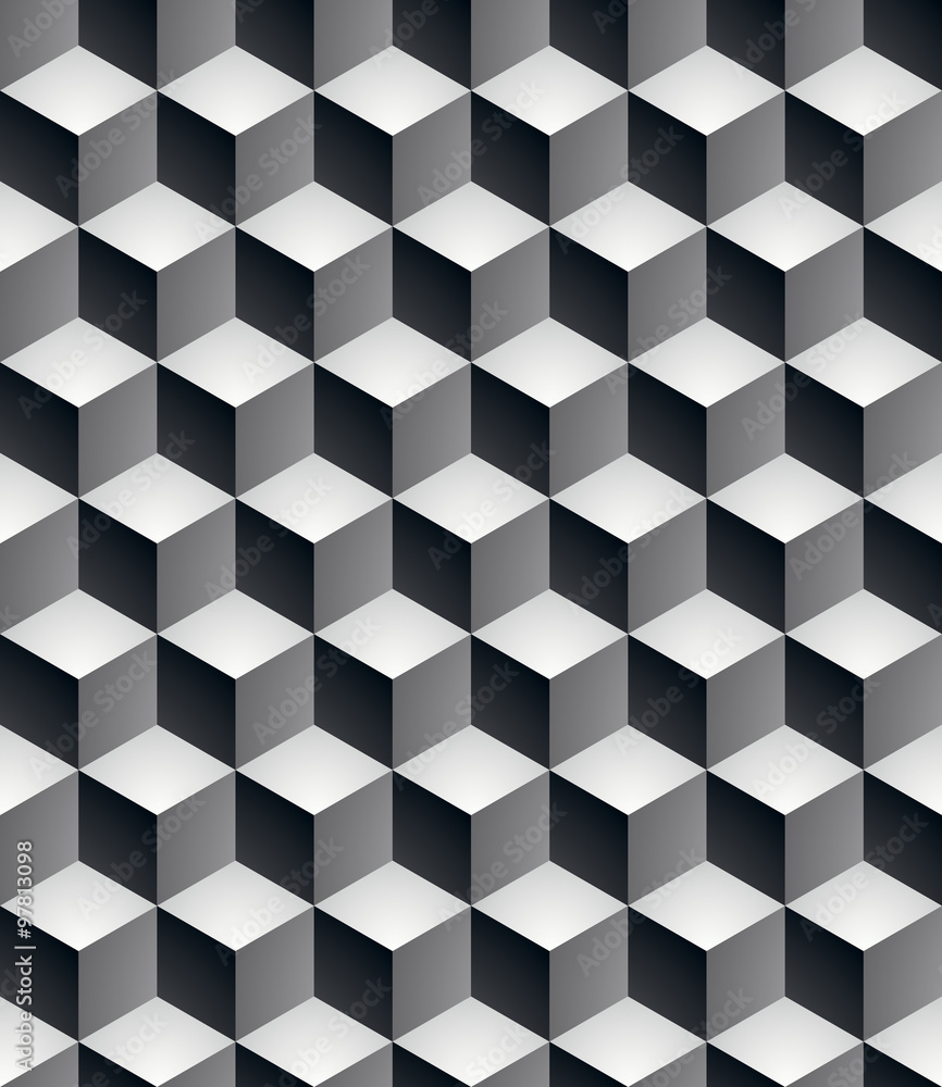 Geometric seamless pattern, endless black and white vector regular Geometric seamless pattern, endless black and white vector regular