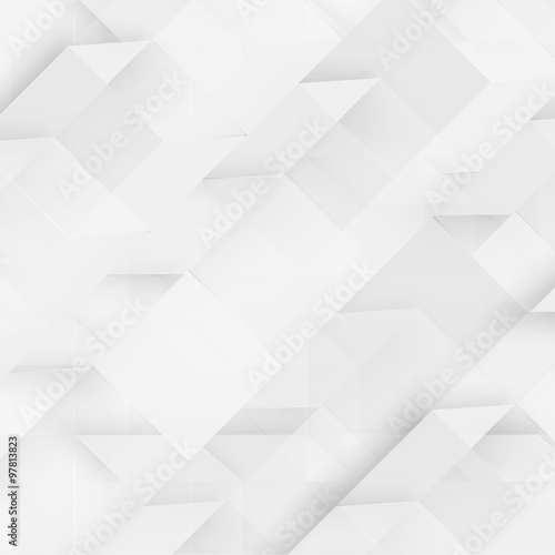Vector Abstract geometric shape from gray cubes. 