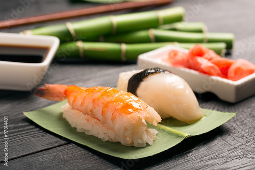 Traditional japanese sushi