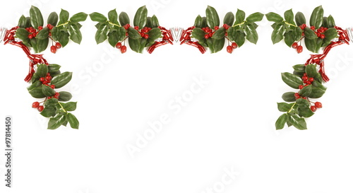 Christmas decoration with holly