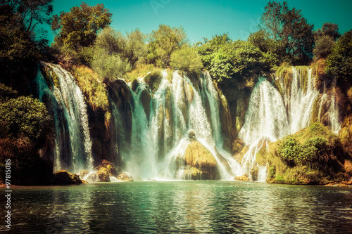 Kravice waterfall on Trebizat River in Bosnia and Herzegovina © marinv