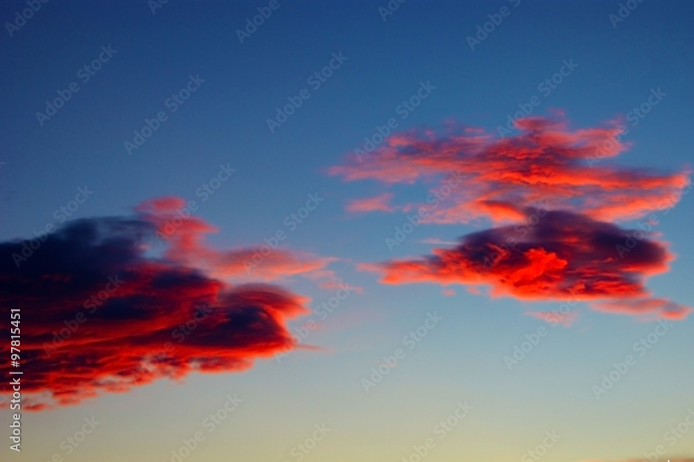 Fototapeta premium Clouds at sunset