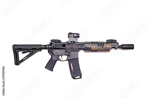 Obraz na plátně Custom build 9 AR-15 rifle
