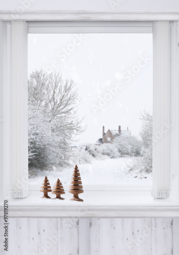 Wallpaper Mural Winter Window Torontodigital.ca