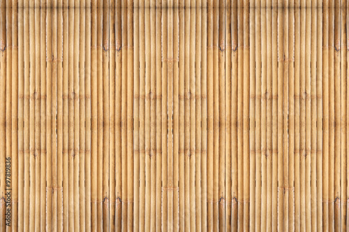 Bamboo background Old and dirty bamboo fence textured.