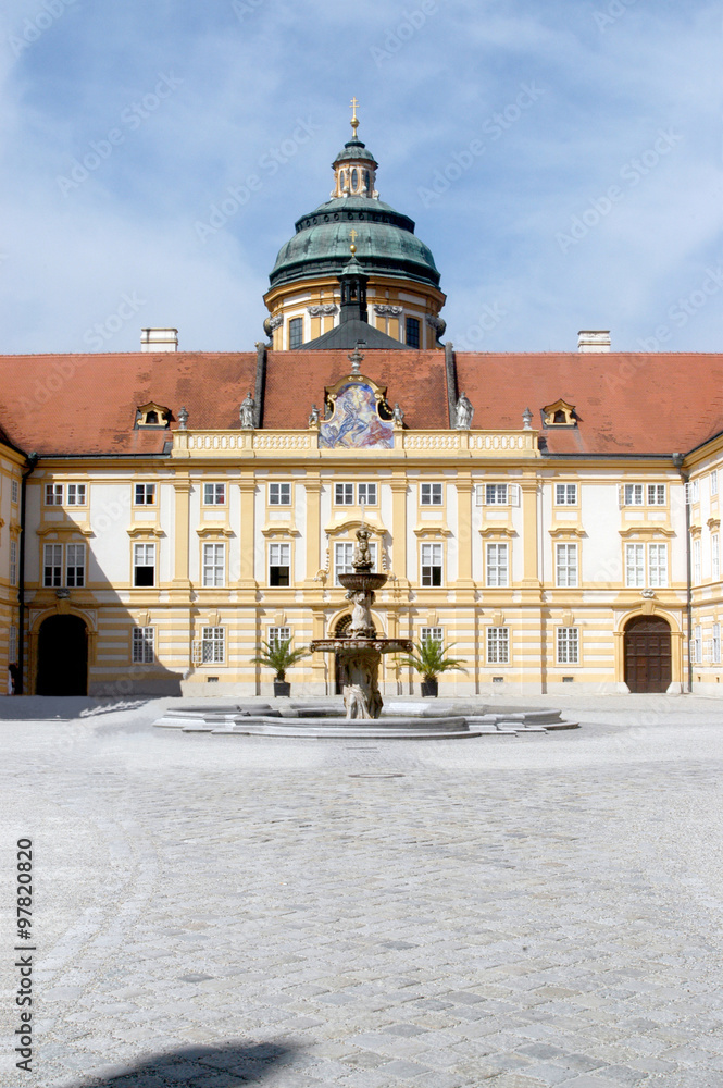 The ancient monastery of Melk on the Danube in Austria