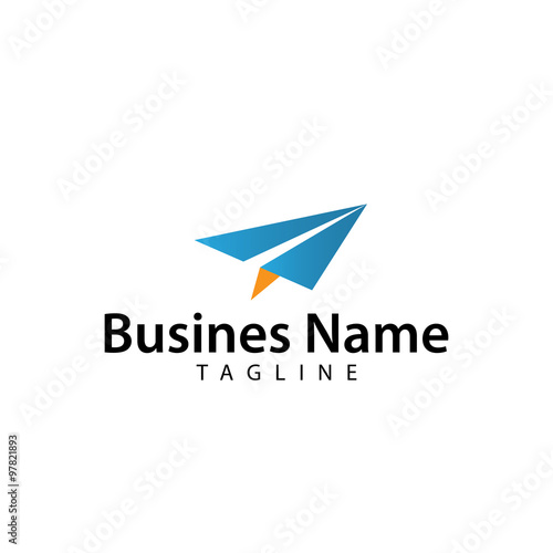 Free Download vector plane paper logo icon - GFXLoad