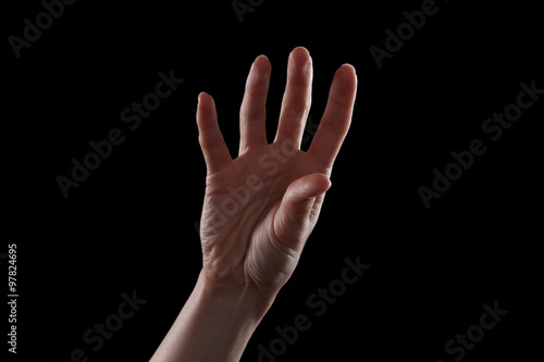 Gesture five fingers