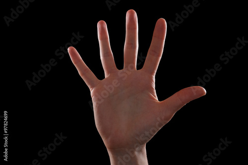 Gesture five fingers © bravissimos