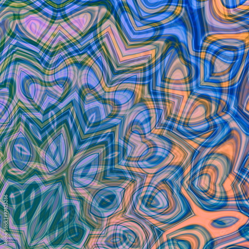 Abstract delicate blue background. Bright swirl art. Pattern.