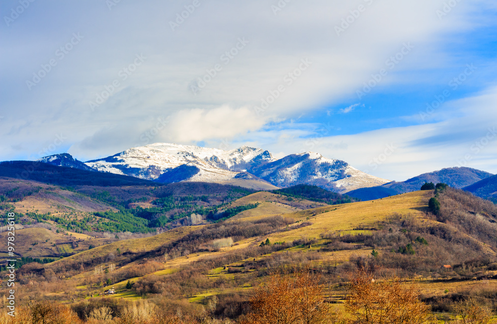 Landscapes of carpathian mountains, Romania