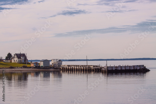 Fishing pier waiting for the lobster boats,Bayswater, Nova Scotia © Ralli
