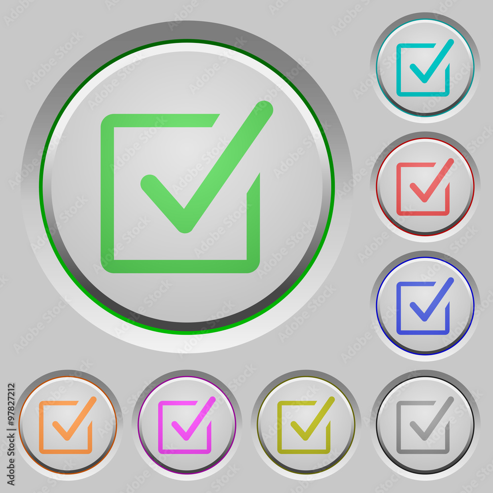 Checked box push buttons Checked box push buttons