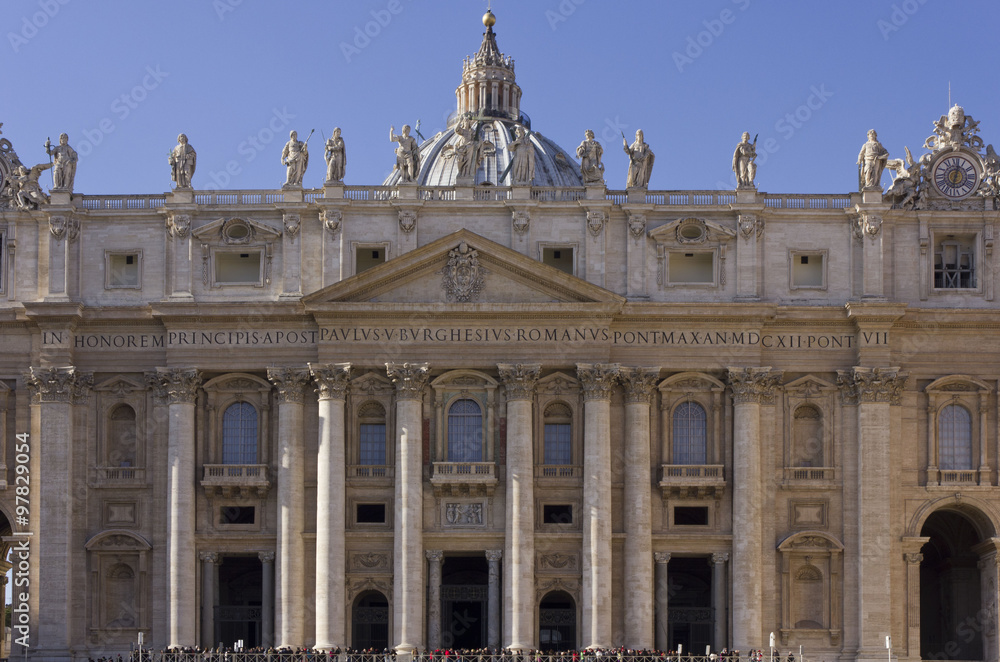 St.Peters Basilica in St.Peter Square, Rome