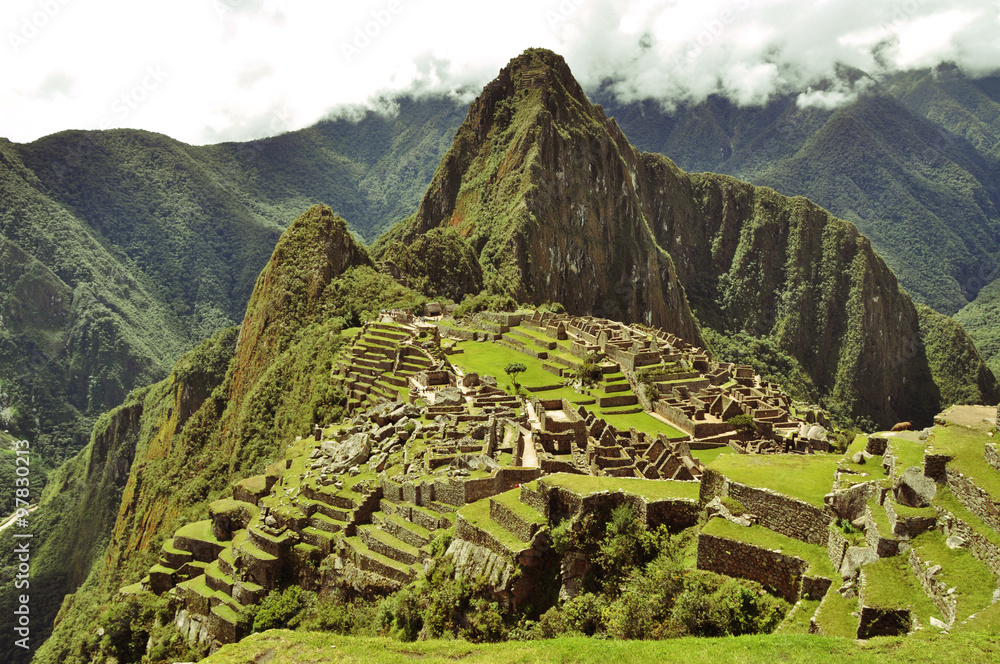 Machu Picchu - Peru, Southa America, a UNESCO World Heritage Site 