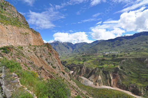 Terraced field, Colca Canyon, Peru 