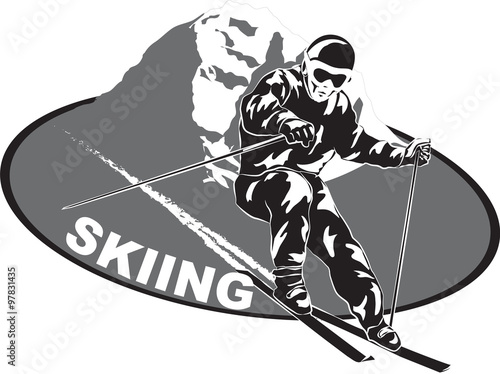 skiing