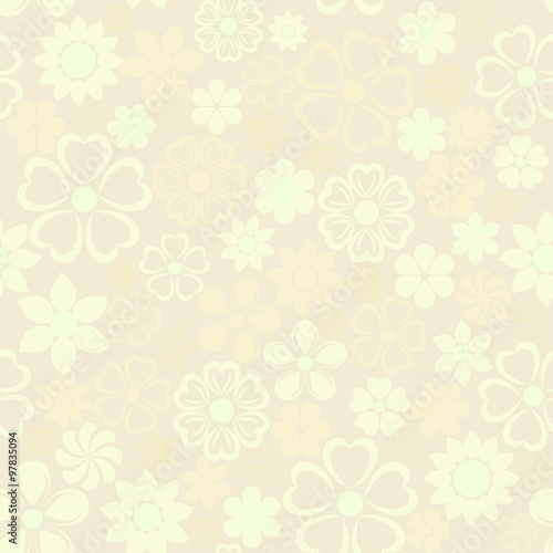 seamless wallpaper with flowers pattern
