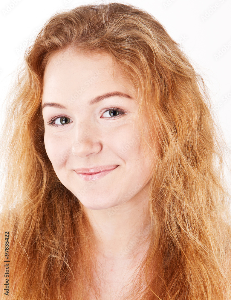 Portrait of happy cheerful smiling young beautiful woman Portrait of happy cheerful smiling young beautiful woman