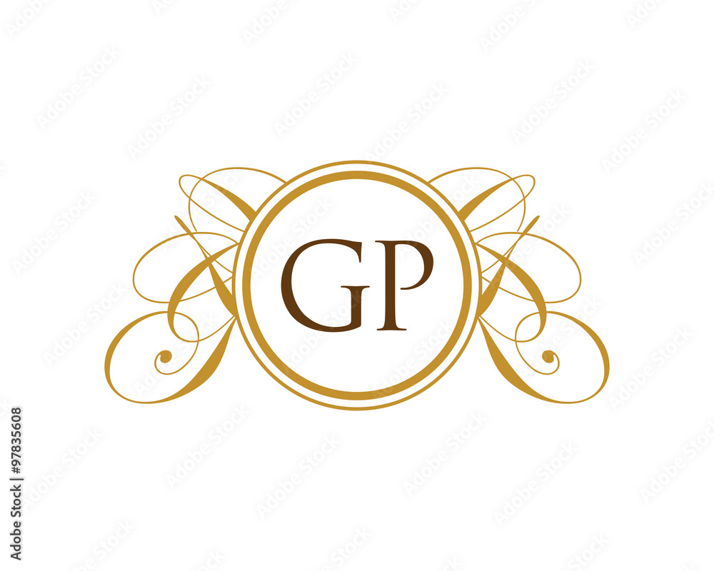 GP Luxury Ornament initial Logo