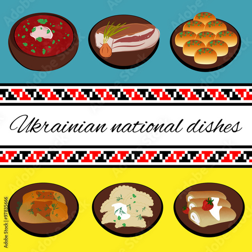 Ukrainian national cuisine.