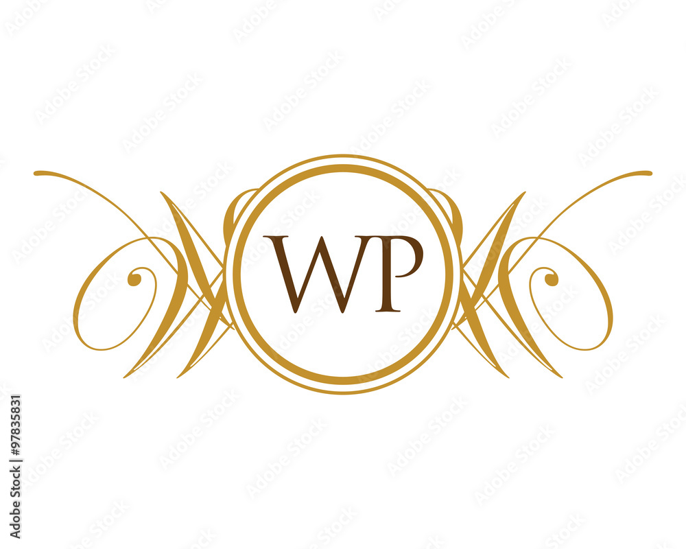 WP Luxury Ornament initial Logo WP Luxury Ornament initial Logo