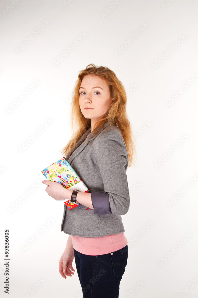 Portrait of happy cheerful smiling young beautiful woman Portrait of happy cheerful smiling young beautiful woman