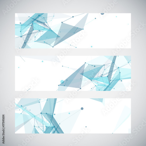 Abstract geometric banner design. Geometric backgrounds.