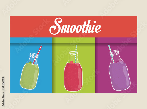 Smoothie icons design 