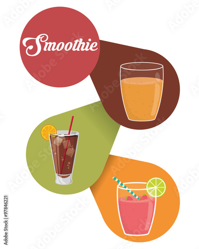 Smoothie icons design 