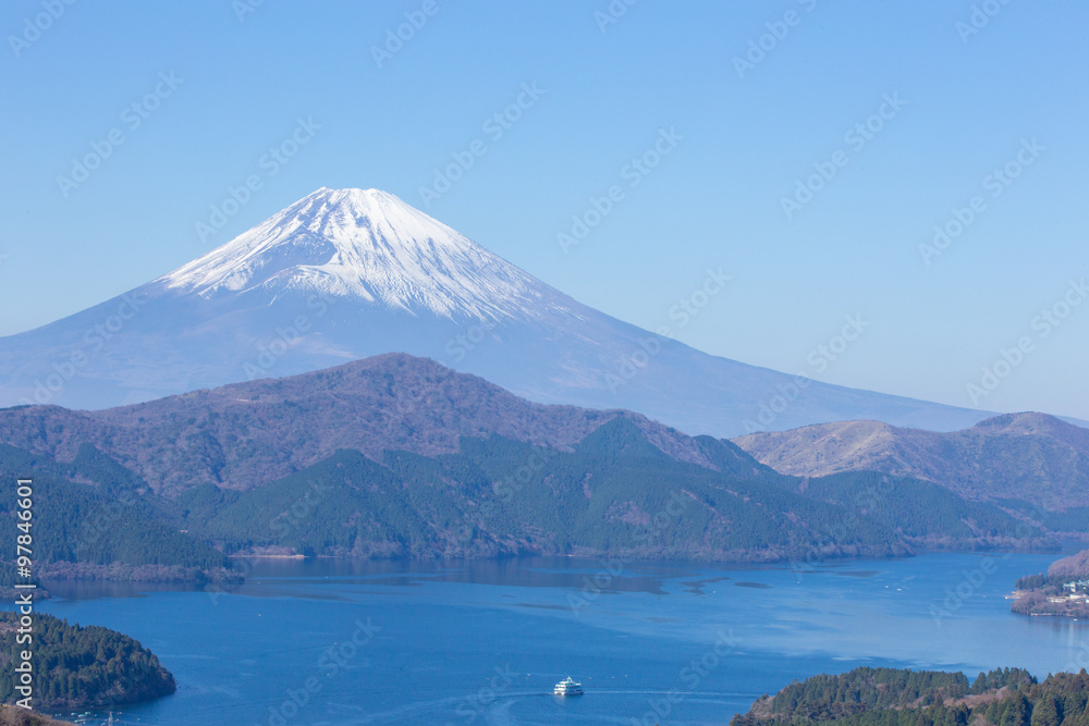 箱根峠付近（大観山）から見た富士山