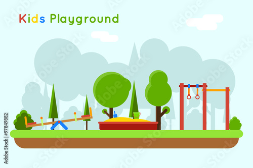 Playground vector background