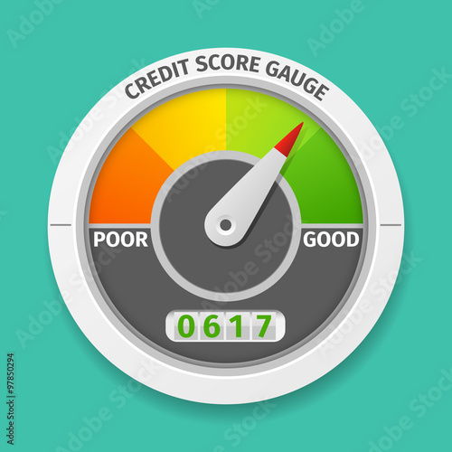 Credit score gauge