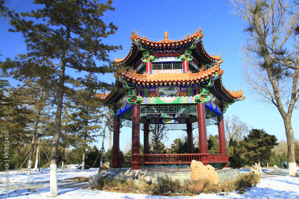 Obraz premium China's traditional pavilions