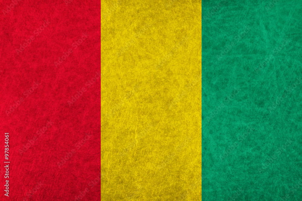 Fototapeta premium ギニア 国旗 国 旗
