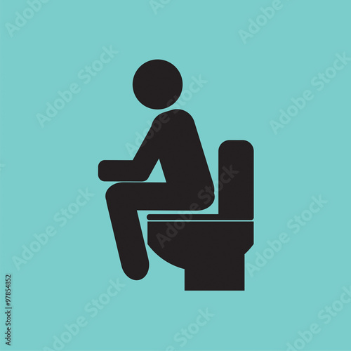 Toilet Vector Illustration. EPS10