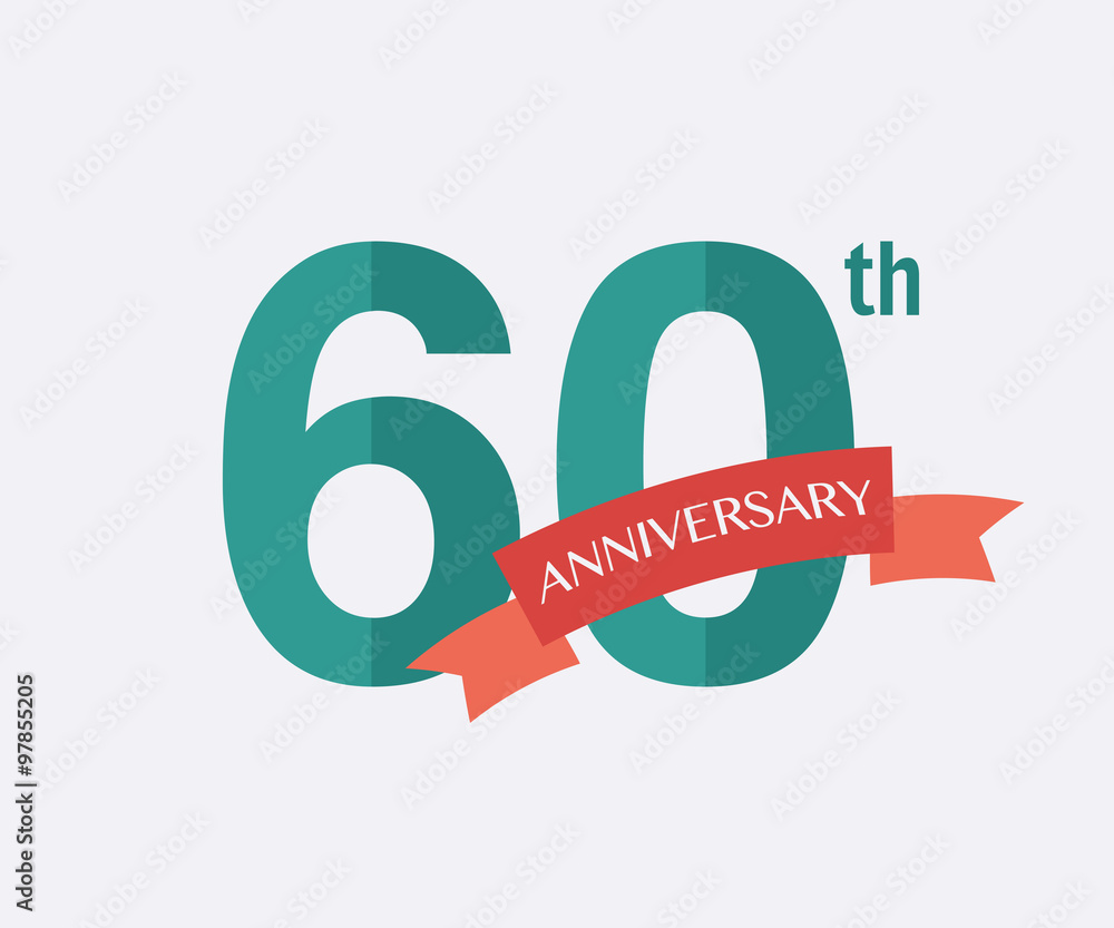 60th years Anniversary Icon 60th years Anniversary Icon
