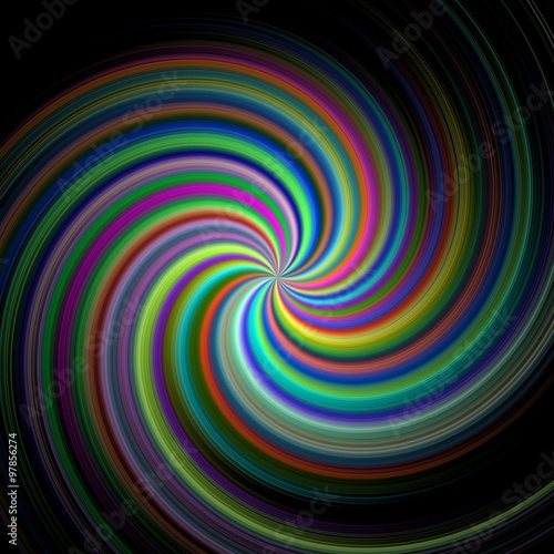Elegant colorful twirl ball in design illustration 