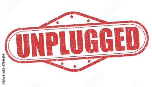 Unplugged grunge stamp