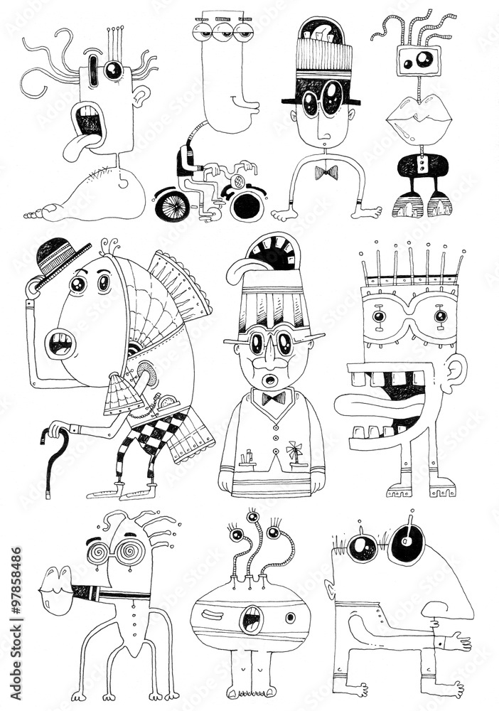 simple crazy drawings