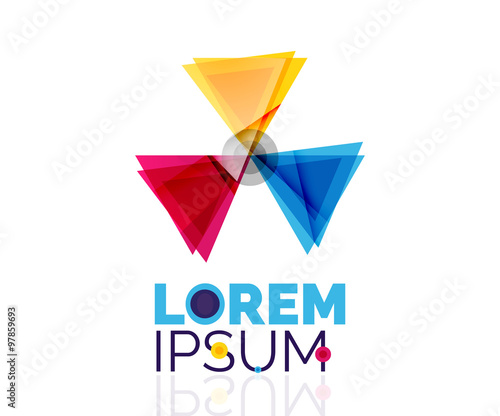 Free Download Logo, abstract geometric business icon - GFXLoad