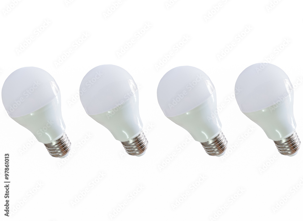 Modern LED light bulb (lamp) Isolated on white, ECO energy conce Modern LED light bulb (lamp) Isolated on white, ECO energy conce