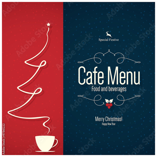 Special Christmas festive menu design