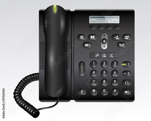Black PBX Telephone